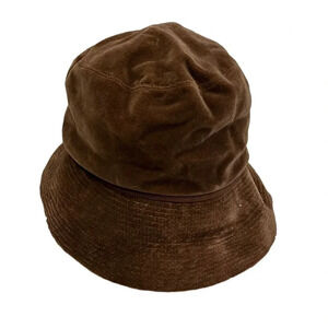Nandine Paris Brown Corduroy Bucket Hat